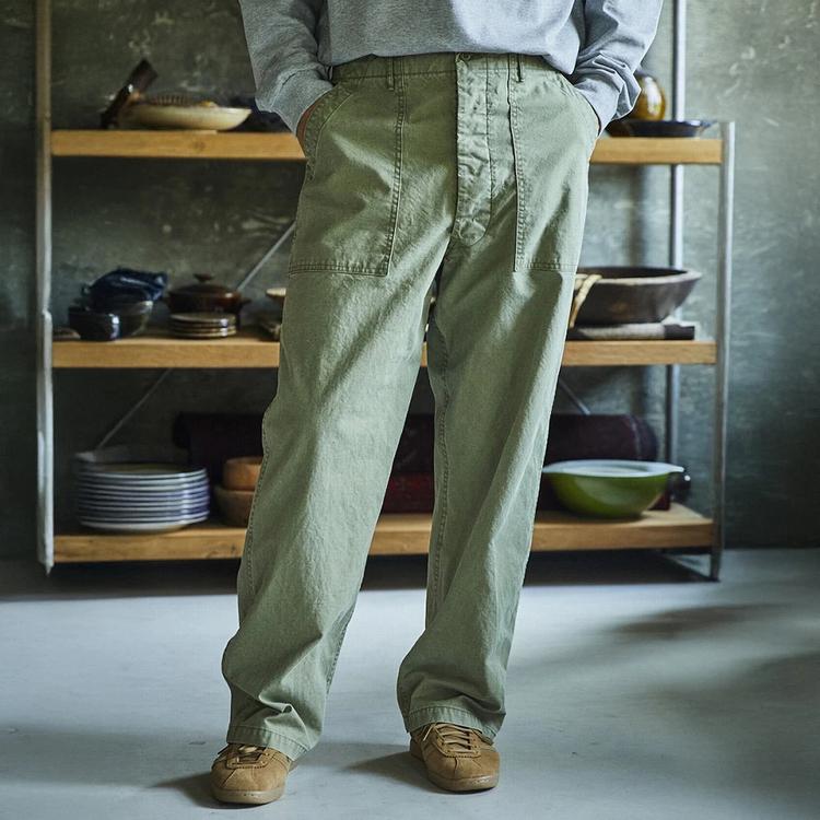 orSlow（オアスロウ） ワイドパンツ メンズ サマー ファティーグ