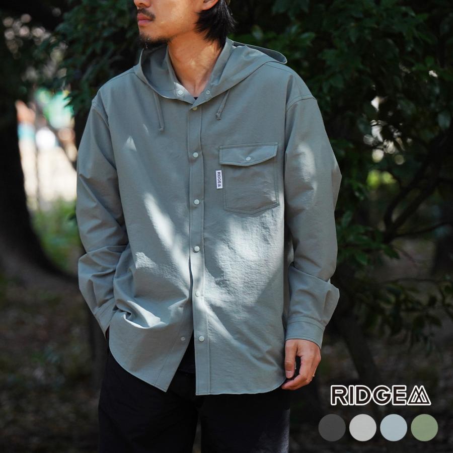 リッジマウンテンギア シャツ メンズ フーデッドロングスリーブシャツ