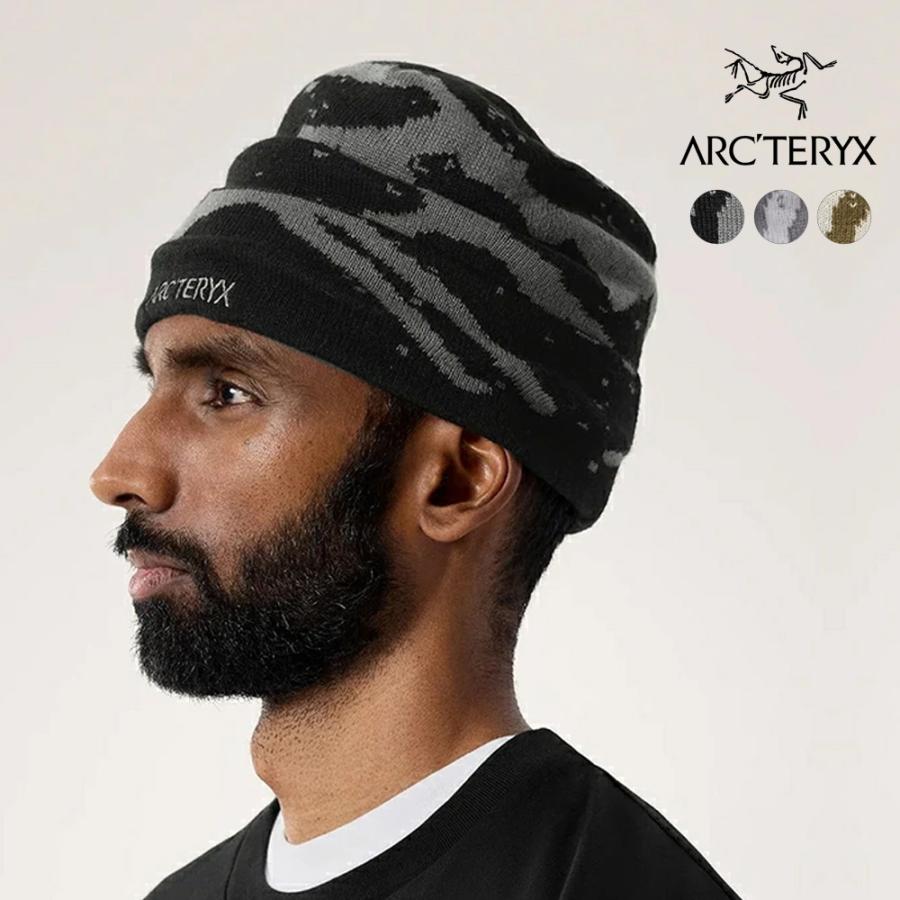 ARC'TERYX ニット帽 ビーニー ブラック ゴールド ARC'TERYX（アークテリクス） ニットキャップ ビーニー メンズ