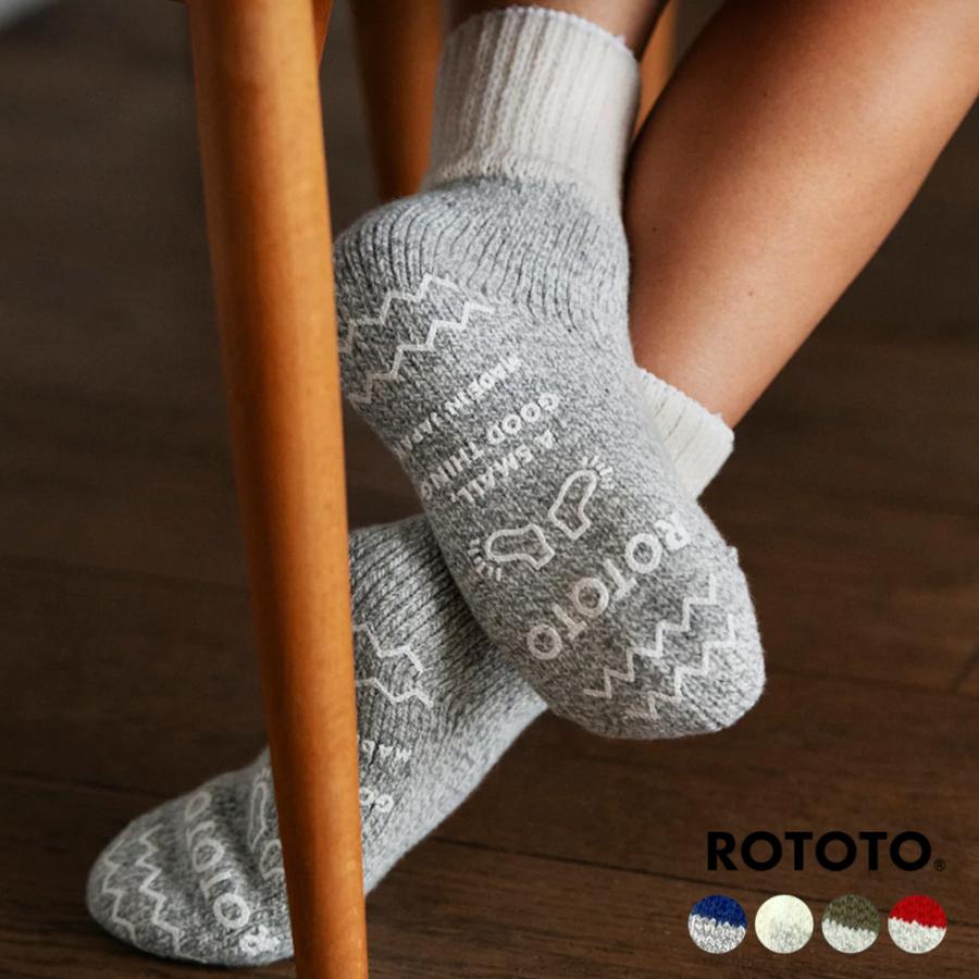 ウィンター クルーソックス ROTOTO ロトト クルーソックス メンズ レディース RoToTo RETRO