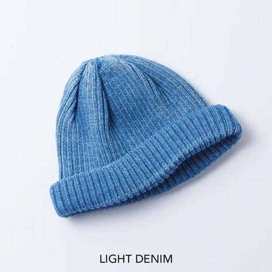 ロトト ニット帽 ビーニー メンズ レディース RoToTo INDIGO COTTON ROLL UP BEANIE インディゴ コットン ロールアップ ビーニー R5050 正規取扱品｜sora-onlinestore｜05