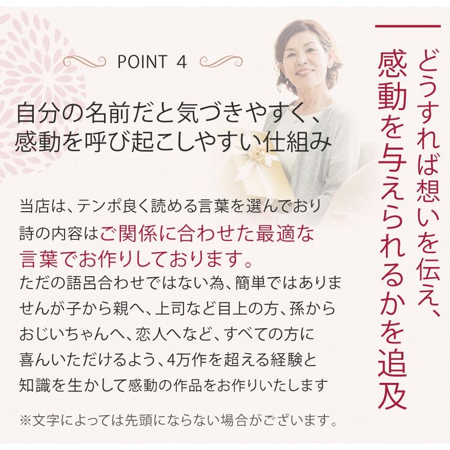 古希のお祝い 米寿のお祝いの品 名前詩 Sサイズ 敬老の日 70歳 喜寿祝い77歳 歳 お祝いに 父 母 おじいちゃん おばあちゃん 名前 メッセージポエム Name S2 フラワーショップsora 通販 Yahoo ショッピング