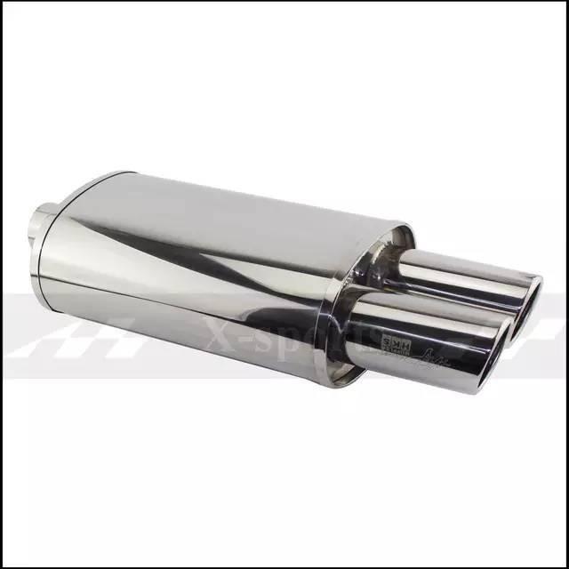 最終値下 マフラーカッター 車 アクセサリー 排気システム マフラーパイプ ポリッシュ ユニバーサル ステンレス鋼 燃焼 ブルー シルバー サイレンサー ダブル 限定セール Www Fridmang Com