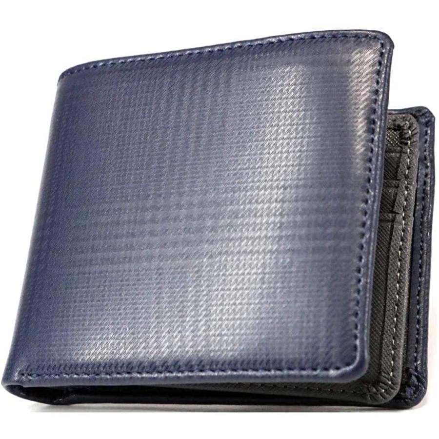 ネイビー ダークグレー 二つ折り財布 メンズ 2つ折り財布 2つ折り メンズファッション 二つ折り 財布 短財布 薄型 大容量 スペインレザー ファスナーな 大容量 レザー Sora 本革 薄型 Chip3号店 安心のアフターケア
