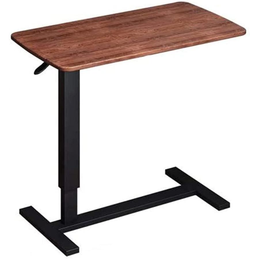 tonchean サイドテーブル 昇降式 介護ベッドテーブル 高さ調節67-91cm ラク移動 多目的 テーブル 幅80cm x 奥行40cm