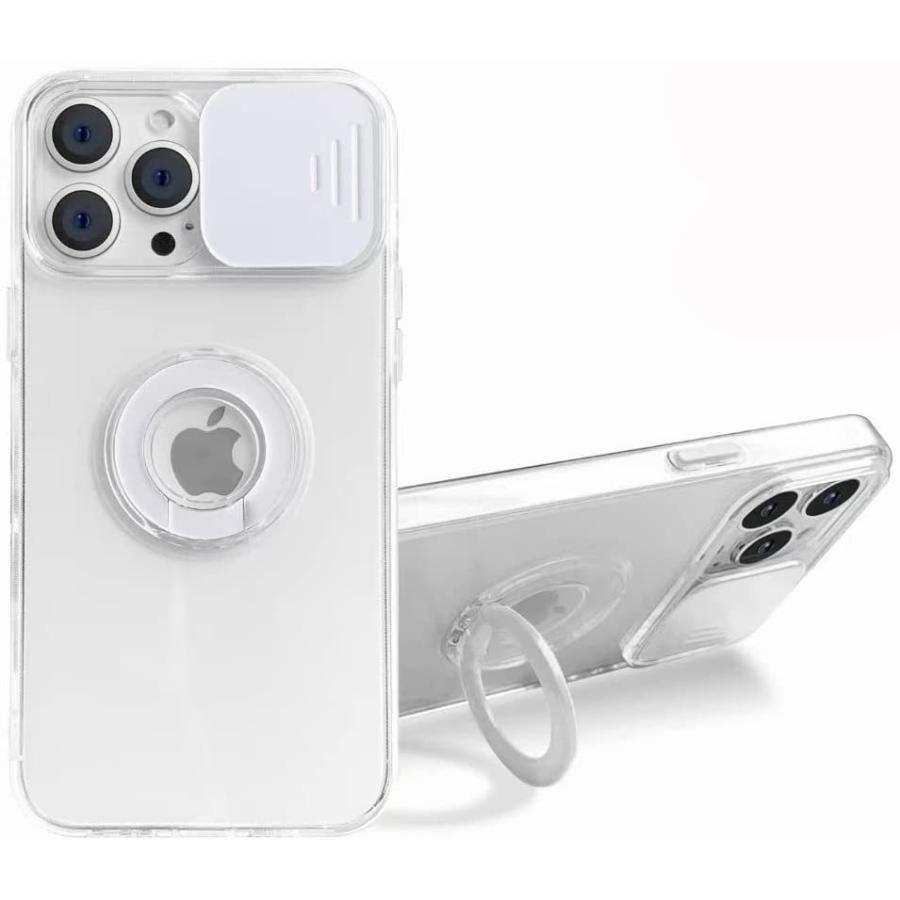 iPhone 13 miniケース リング付き 可愛い カメラレンズ保護 13 miniケース リング スライド式 クリアケース レンズ保護 透明 ス  人気