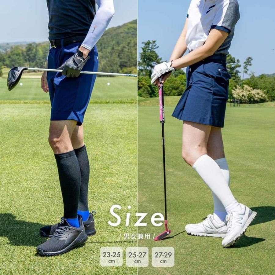 Runtage(ランテージ) アスリートラウンドPRO(プロ)v2 ゴルフソックス (23-25cm, ブルー) 日本製 メンズ/レディース 滑り止め|sorachip3|08