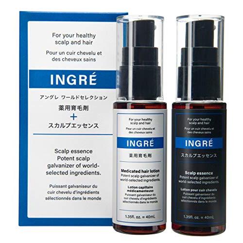INGRÉ 薬用育毛剤+スカルプエッセンス 40ml 4本セット アングレ ワールドセレクション INGRE 薬用育毛剤 スカルプエッセンス