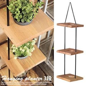 ハンキングプランター 壁掛け用 3段インテリア 置物 壁面 アジンジ