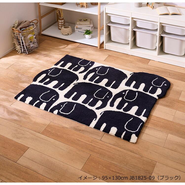 ENNOY ラグマット アスワン ラグマット エレファンティ 95×130 cm （変形）フィンレイ