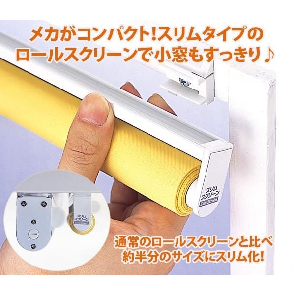 小窓用 スリム ロールスクリーン 規格サイズ 幅90cm×高さ180cm 