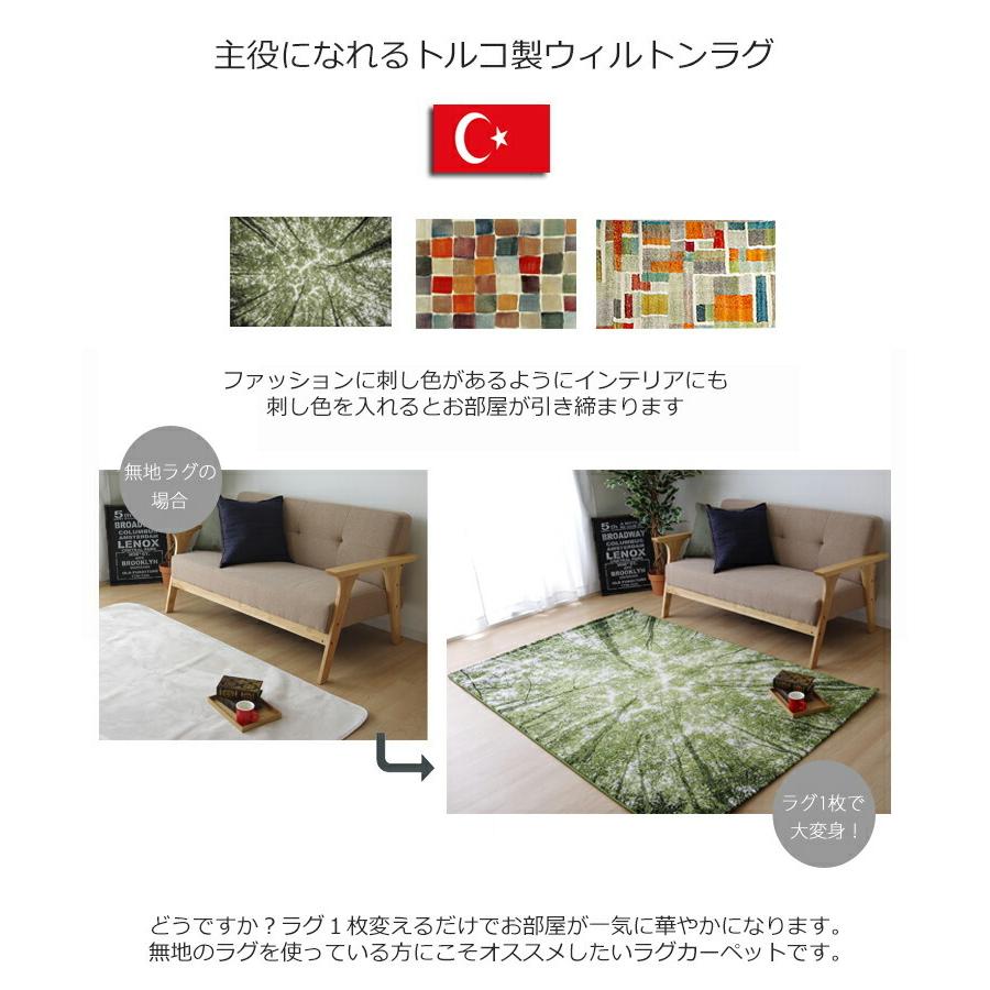 イケヒコ ウィルトン カーペット 80×140cm （ガイア・パレット・エデン