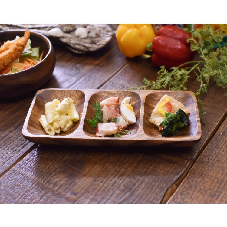 不二貿易（Fuji Boeki） アカシア 食器 【レクタングルトレイ 横型