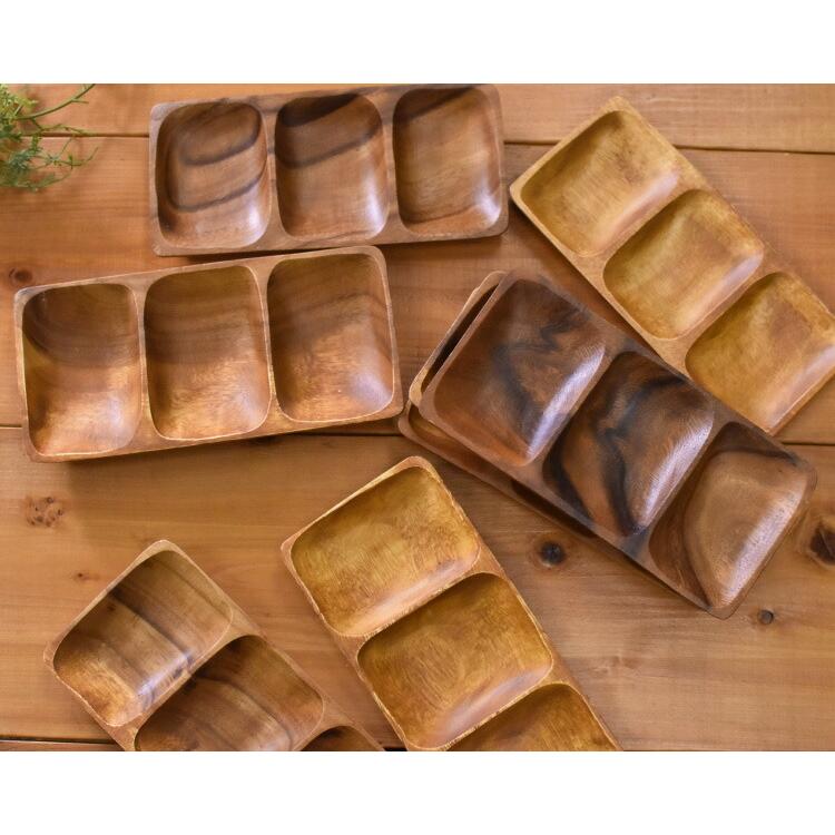 不二貿易（Fuji Boeki） アカシア 食器 【レクタングルトレイ 横型