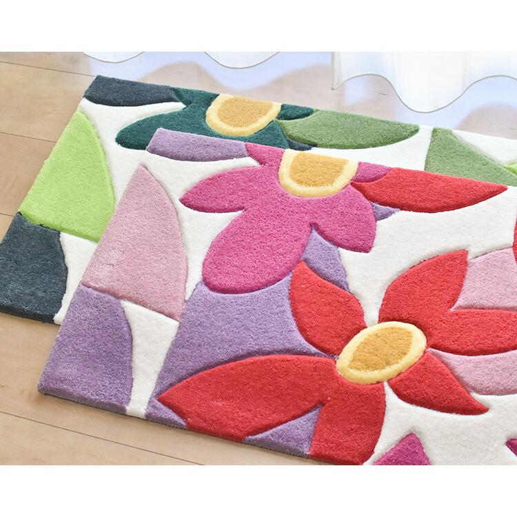 Sybilla（シビラ） 玄関マット マランタ 60×90 cm 北欧 室内 グリーン