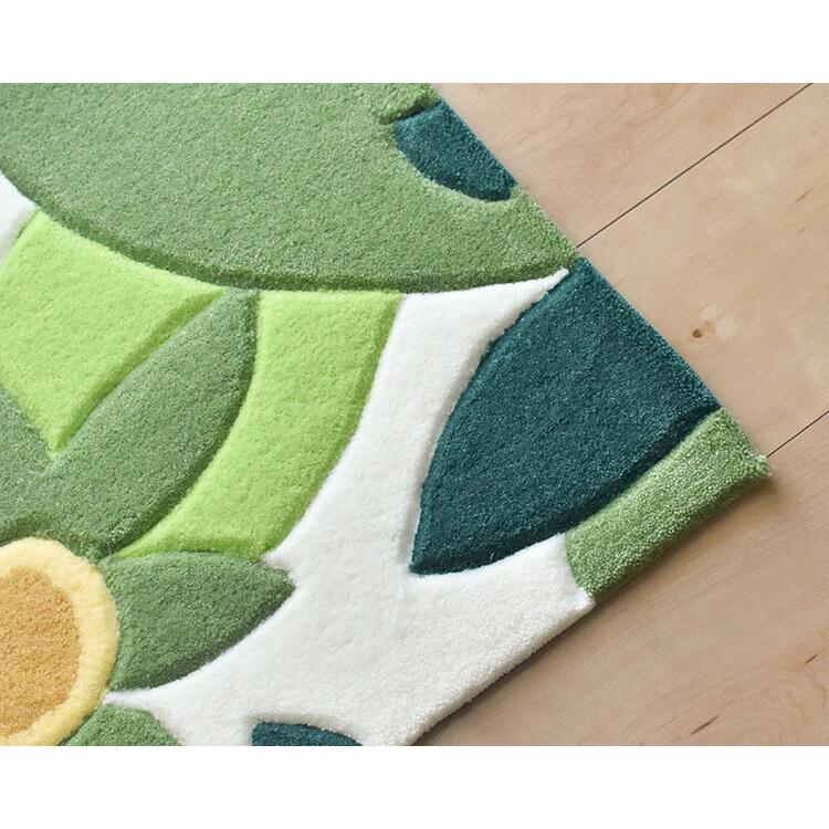 Sybilla（シビラ） 玄関マット マランタ 60×90 cm 北欧 室内 グリーン