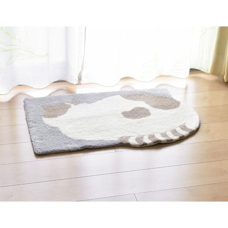 東リ（TOLI） 玄関マット TOM5017 50cm×80cm（変形） 猫 日本製