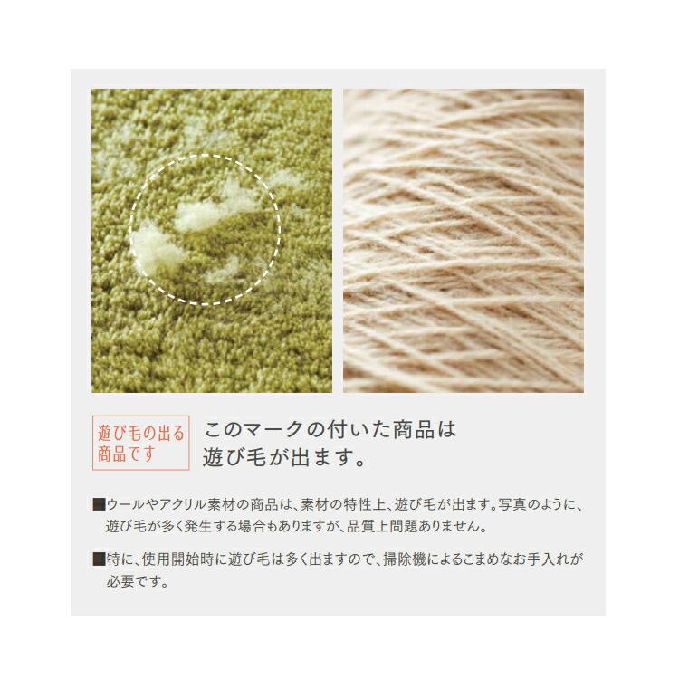 東リ（TOLI） ラグマット TOR4202 140cm×200cm 防ダニ 日本製 北欧