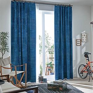 ［プレーンシェード］ コード式　遮光カーテン BA1363-45 柄 モダン 北欧 子供部屋　カーテン カーテン ウォッシャブル YESカーテン アスワン