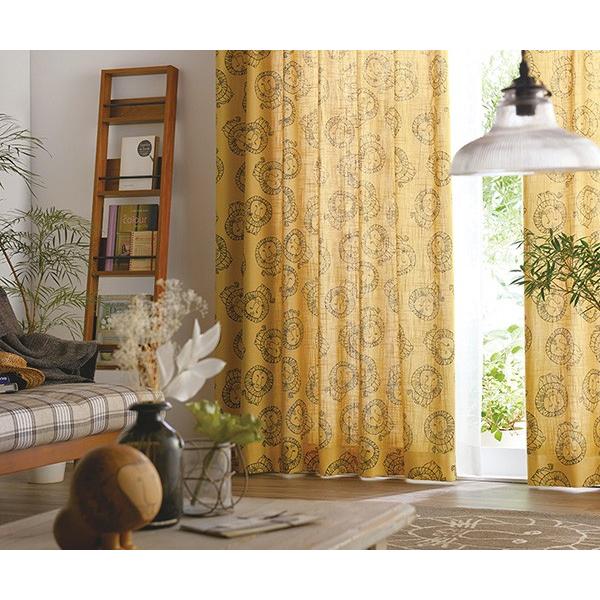 Lisa Larson（リサラーソン） カーテン ライオン 巾100×丈225cm（1枚入
