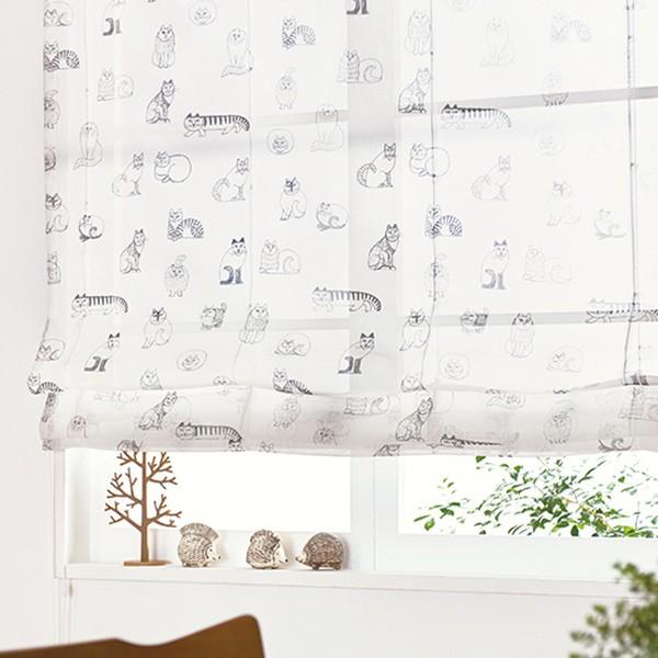 Lisa Larson（リサラーソン） レースカーテン スケッチ（ボイルレース