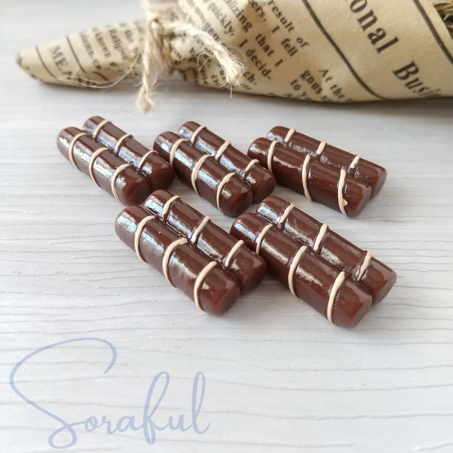 デコパーツ スティックチョコレート クッキー ビスケット シガー