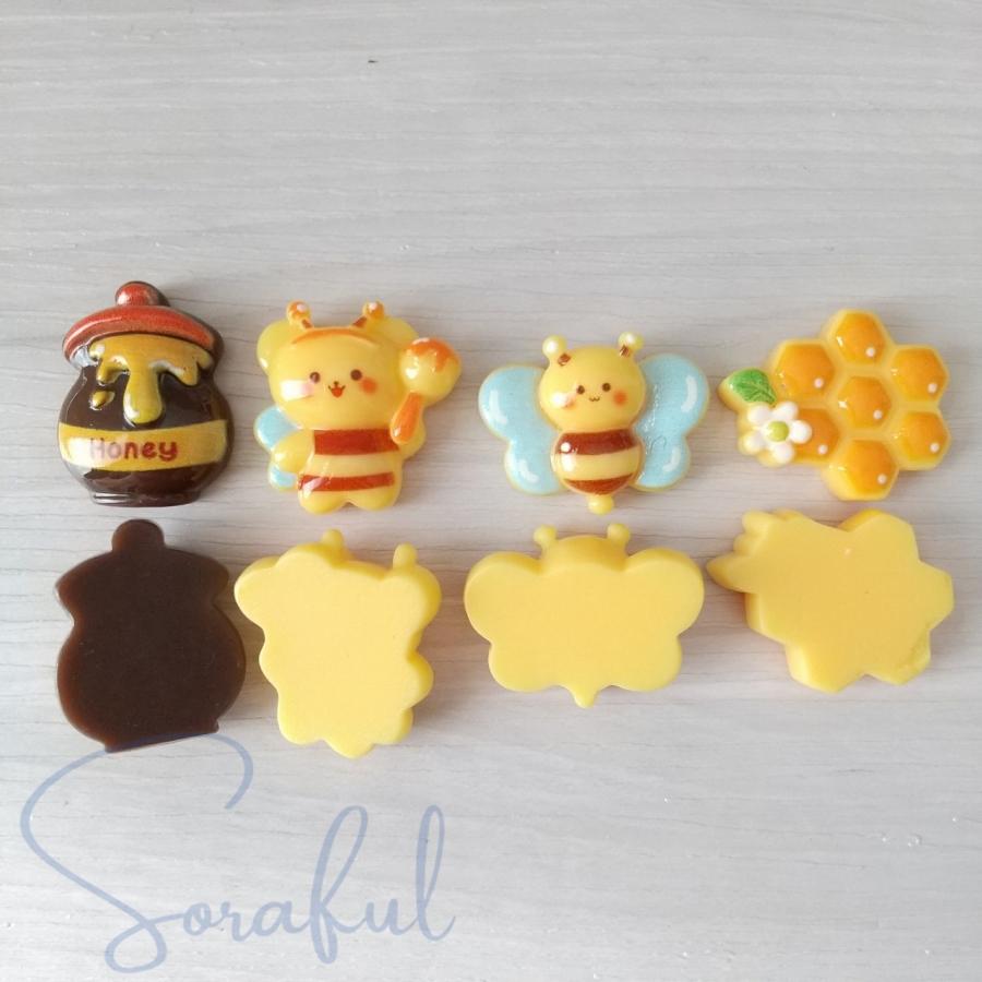 デコパーツ クマちゃんのなりきりハニーハント ハニーポット はちみつ