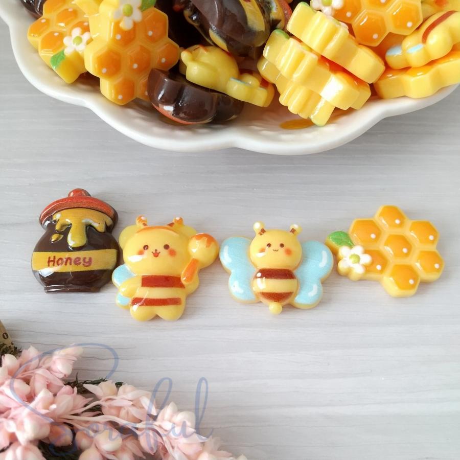 デコパーツ クマちゃんのなりきりハニーハント ハニーポット はちみつ