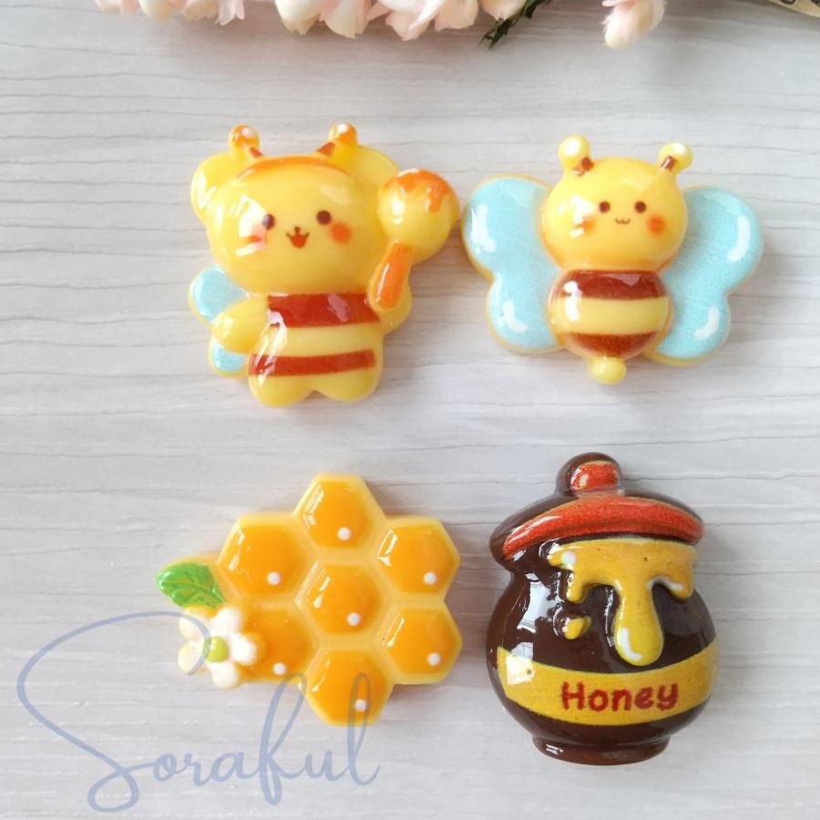 デコパーツ クマちゃんのなりきりハニーハント ハニーポット はちみつ