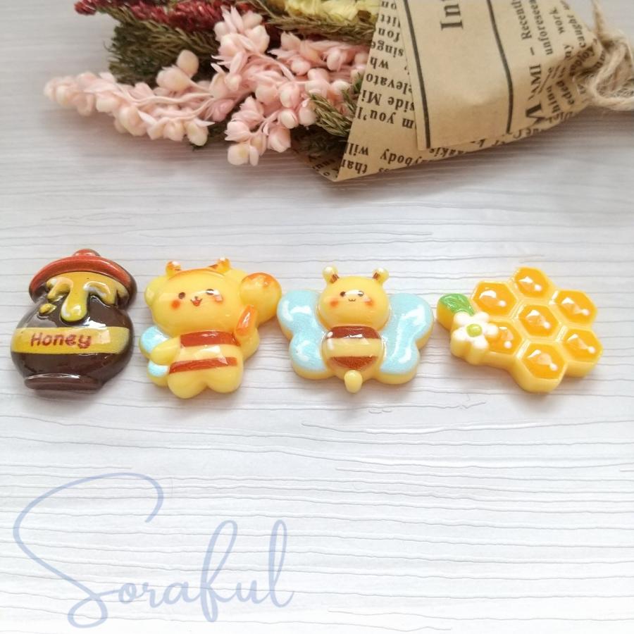 デコパーツ クマちゃんのなりきりハニーハント ハニーポット はちみつ