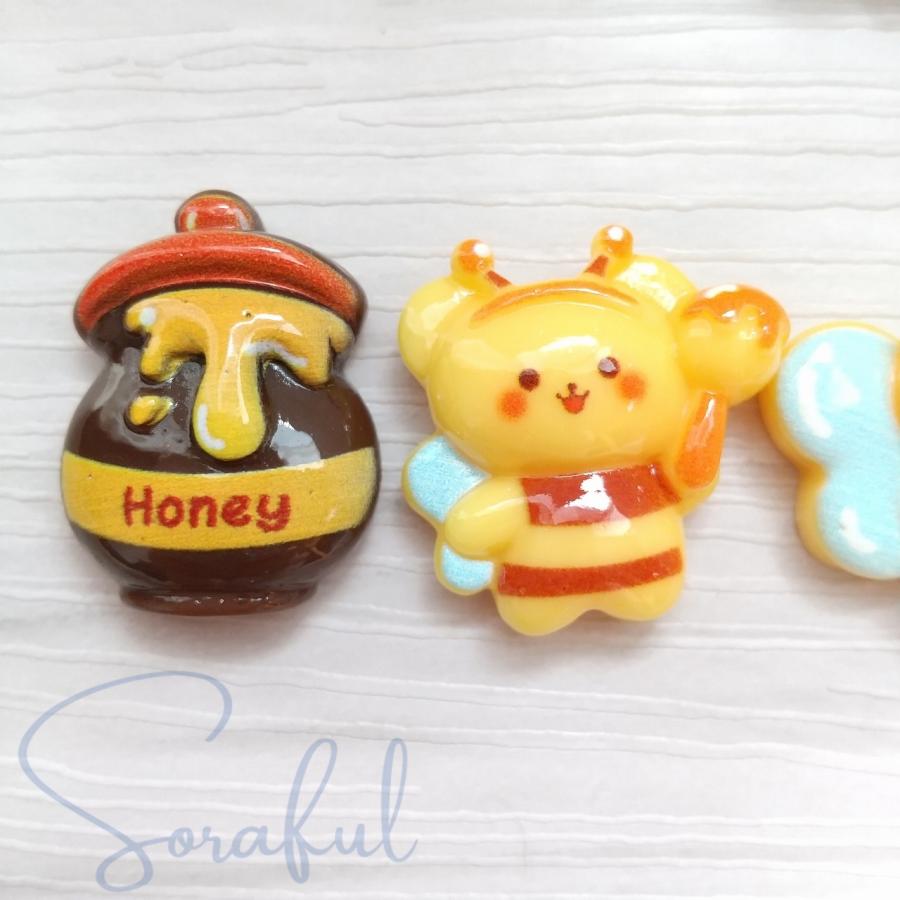 デコパーツ クマちゃんのなりきりハニーハント ハニーポット はちみつ