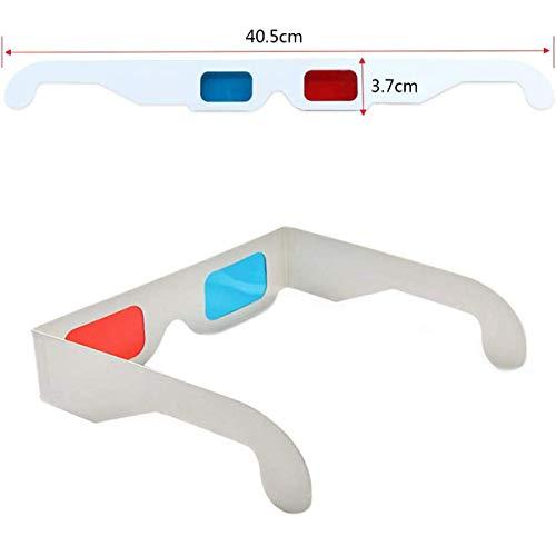 3Dメガネ、映画装飾用の10組の紙の赤と青のステレオ眼鏡
