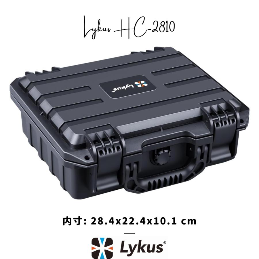 Lykus HC-2810 防水防塵 プロテクターケース 格子状カットスポンジ内蔵