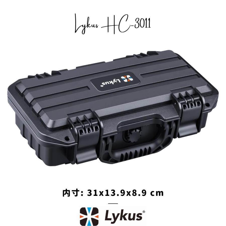 Lykus HC-3011 防水防塵 プロテクターケース 格子状カットスポンジ内蔵