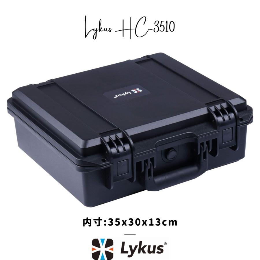 Lykus HC-3510 防水防塵 プロテクターケース 格子状カットスポンジ内蔵