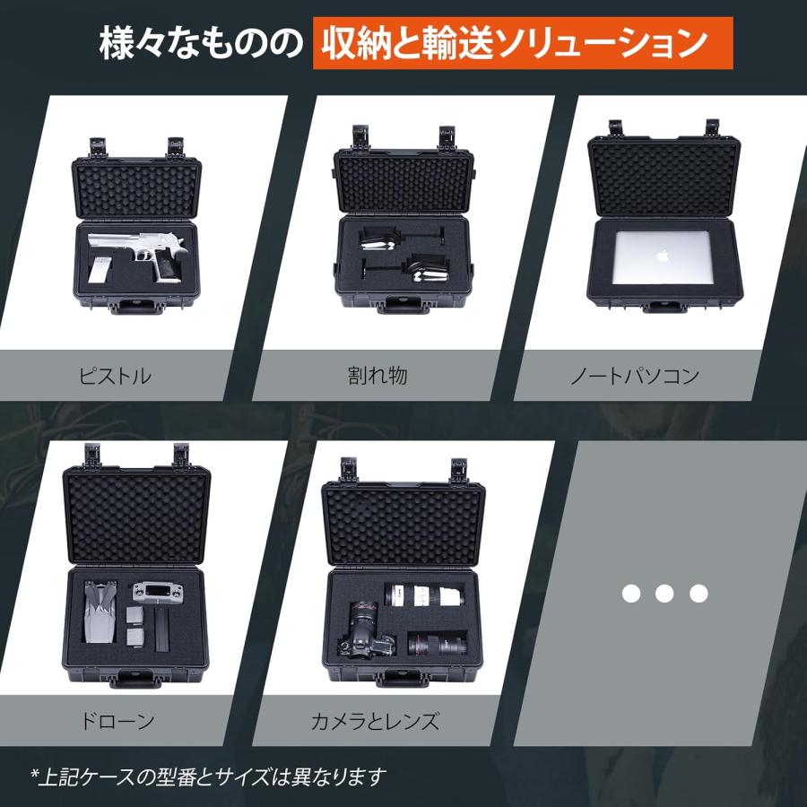 Lykus HC-3520 防水防塵 プロテクターケース 格子状カットスポンジ内蔵