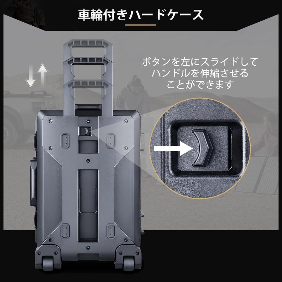 Lykus HC-5220 車輪付 防水防塵 プロテクターケース キャスター付 格子