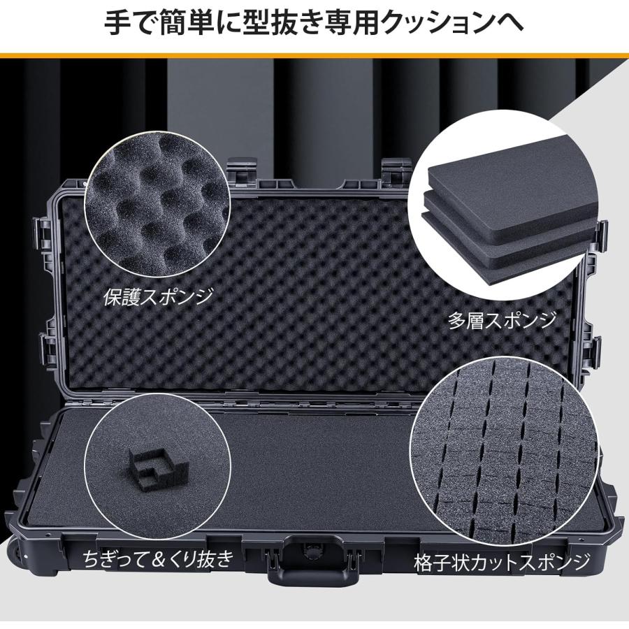 Lykus HC-9010 車輪付 防水防塵 プロテクターケース キャスター付 格子