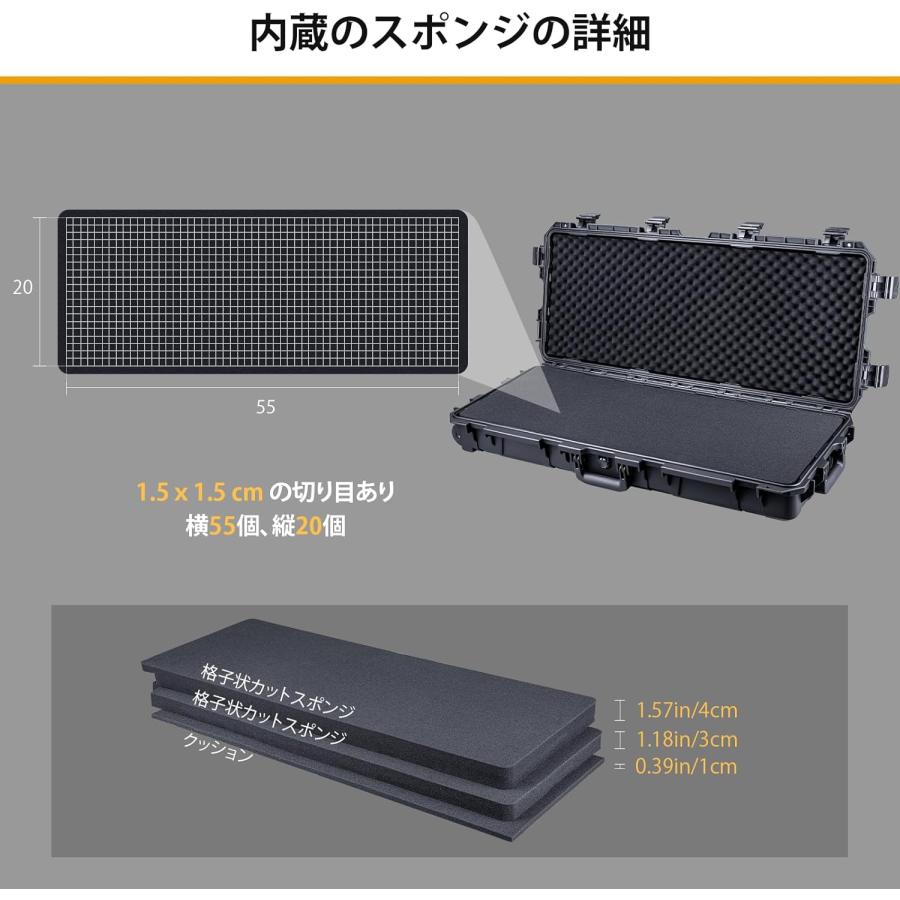 Lykus HC-9010 車輪付 防水防塵 プロテクターケース キャスター付 格子