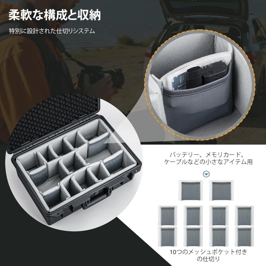DJI Lykus PVC2 防水防塵 プロテクターケース パッド入りケース 仕切り