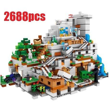 26pcs レゴ互換 Minecraft マインクラフト 山の洞窟 The Mountain Cave Wilcon Com Pe