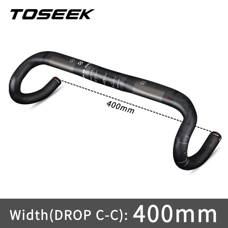 ロードバイク カーボンファイバー ロードバイク ハンドルバー 400/420/440mm 外部 ルーティング