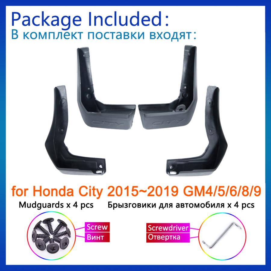 4x ホンダ シティ 2015 2016 2017 2018 2019 GM6 マッドフラップ スプラッシュガード フラップ マッドガード