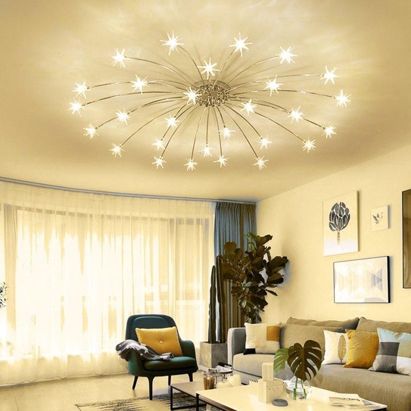 シーリングライト シャンデリア 豪華 華麗 インテリア 流れ星 21灯 LED
