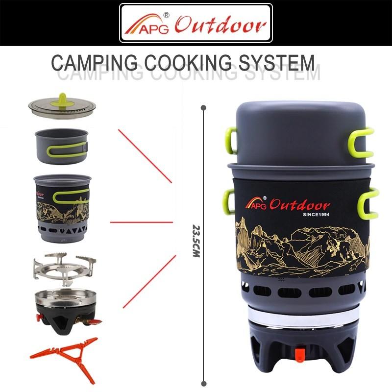クッカー バーナーセット APG ジェットボイル型 キャンプ調理器具