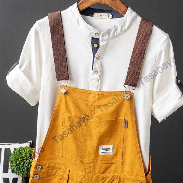 つなぎ メンズ オーバーオール サロペット オールインワン サスペンダー ショートパンツ ハーフパンツ 短パン 無地 21 夏 新作 F1428 Wilkin ウィルキン 通販 Yahoo ショッピング