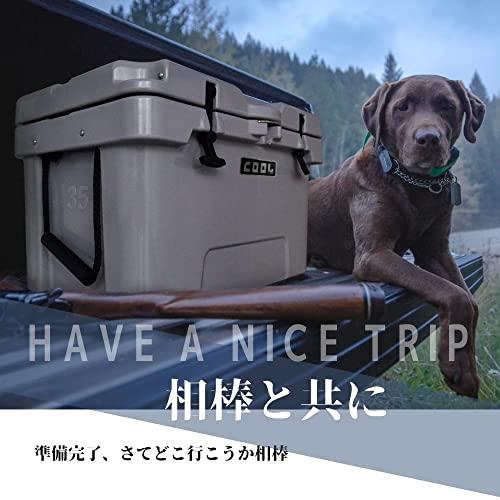 新作マット・カーペット クールマックス クーラーボックス（ 55L/58QT） ベージュ キャスター付き保冷ボックス 車載 冷蔵庫 災害 長時間 アウトドア UV耐性 氷保存 BBQ 熱中症対策グッズ 【I3651935312】(22197円)