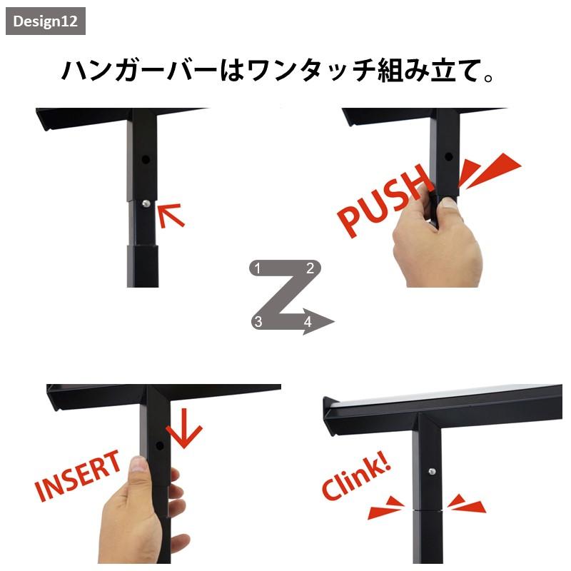 ハンガーラック 頑丈 業務用 キャスター付 幅120cm 耐荷重100kg