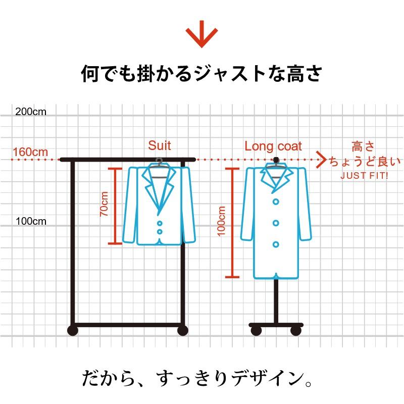 ハンガーラック 頑丈 業務用 キャスター付 幅120cm 耐荷重100kg ブラック スチール 店舗用 什器 壊れない ブラックダイヤモンド_7
