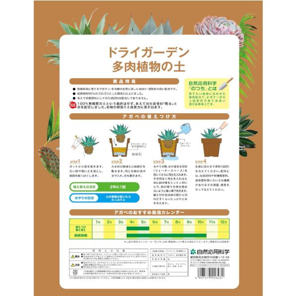 多肉植物栽培セット ドライガーデン・多肉の土16L(8Lx2個セット)+